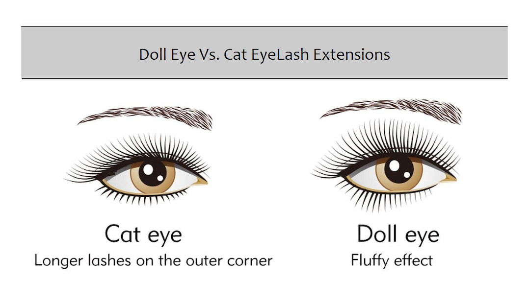 Doll Eye vs Cat Eye Lash Extensions And Which Style is Right for You?